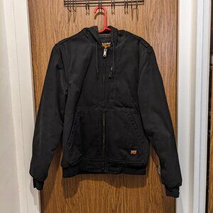 Timberland Pro Gritman Men's Fleece lined Canvas Hooded Jacket Jet Black